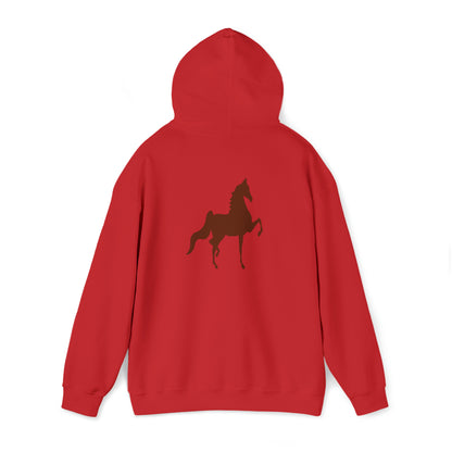 Unisex Heavy Blend™ Hooded Sweatshirt Front and Back Saddlebred Print