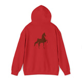 Unisex Heavy Blend™ Hooded Sweatshirt Front and Back Saddlebred Print