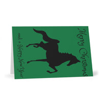 Greeting Cards (7 pcs) Green Saddlebred Print