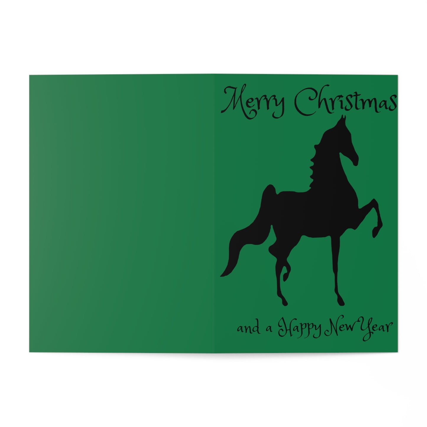 Greeting Cards (7 pcs) Green Saddlebred Print