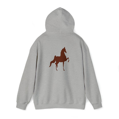 Unisex Heavy Blend™ Hooded Sweatshirt Front and Back Saddlebred Print