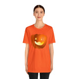 Unisex Jersey Short Sleeve Tee with Pumpkin Print