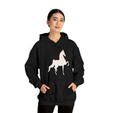 Unisex Heavy Blend™ Hooded Sweatshirt Front Print Saddlebred