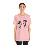 Unisex Jersey Short Sleeve Tee Arabian Horse Print