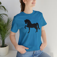 Unisex Jersey Short Sleeve Tee with Front Morgan Horse Print