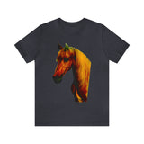 Unisex Jersey Short Sleeve Tee Horse Head Print