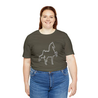 Unisex Jersey Short Sleeve Tee Saddlebred Print