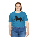 Unisex Jersey Short Sleeve Tee with Front Morgan Horse Print