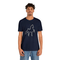 Unisex Jersey Short Sleeve Tee Saddlebred Print