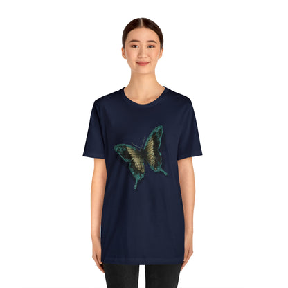 Unisex Jersey Short Sleeve Tee with Butterfly Print