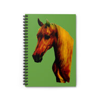 Spiral Notebook - Ruled Line Horse Head