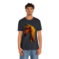 Unisex Jersey Short Sleeve Tee Horse Head Print