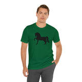 Unisex Jersey Short Sleeve Tee with Front Morgan Horse Print