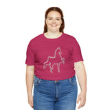 Unisex Jersey Short Sleeve Tee Saddlebred Print