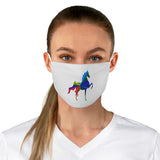 Fabric Face Mask MultiColor Saddlebred Print - AdeleEmbroidery