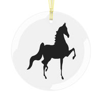 Saddlebred Glass Ornament - AdeleEmbroidery