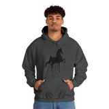 Unisex Heavy Blend™ Hooded Sweatshirt Front Print Saddlebred