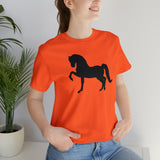 Unisex Jersey Short Sleeve Tee with Front Morgan Horse Print