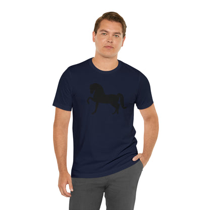 Unisex Jersey Short Sleeve Tee with Front Morgan Horse Print