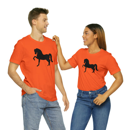 Unisex Jersey Short Sleeve Tee with Front Morgan Horse Print