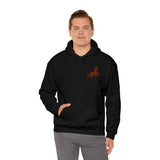 Unisex Heavy Blend™ Hooded Sweatshirt Front and Back Saddlebred Print