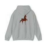 Unisex Heavy Blend™ Hooded Sweatshirt Front and Back Saddlebred Print