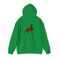 Unisex Heavy Blend™ Hooded Sweatshirt Front and Back Saddlebred Print