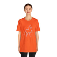 Unisex Jersey Short Sleeve Tee Saddlebred Print