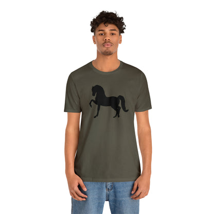 Unisex Jersey Short Sleeve Tee with Front Morgan Horse Print