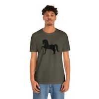 Unisex Jersey Short Sleeve Tee with Front Morgan Horse Print