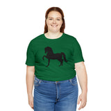 Unisex Jersey Short Sleeve Tee with Front Morgan Horse Print