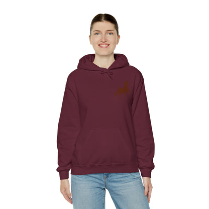 Unisex Heavy Blend™ Hooded Sweatshirt Front and Back Saddlebred Print