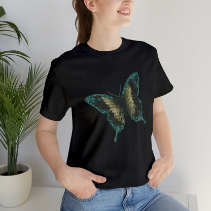 Unisex Jersey Short Sleeve Tee with Butterfly Print