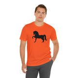 Unisex Jersey Short Sleeve Tee with Front Morgan Horse Print