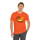 Unisex Jersey Short Sleeve Tee with Pumpkin Print