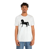 Unisex Jersey Short Sleeve Tee with Front Morgan Horse Print