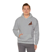 Unisex Heavy Blend™ Hooded Sweatshirt Front and Back Saddlebred Print