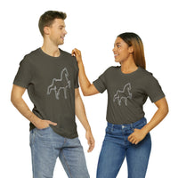 Unisex Jersey Short Sleeve Tee Saddlebred Print