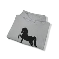 Unisex Heavy Blend™ Hooded Sweatshirt Morgan Horse front Print - AdeleEmbroidery