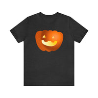 Unisex Jersey Short Sleeve Tee with Pumpkin Print