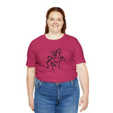 Unisex Jersey Short Sleeve Tee with Horse Print