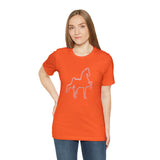 Unisex Jersey Short Sleeve Tee Saddlebred Print