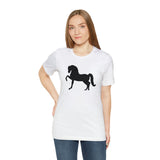 Unisex Jersey Short Sleeve Tee with Front Morgan Horse Print