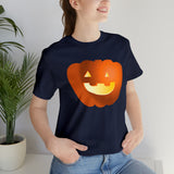 Unisex Jersey Short Sleeve Tee with Pumpkin Print