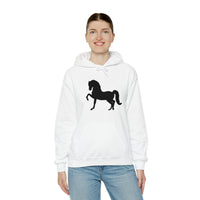 Unisex Heavy Blend™ Hooded Sweatshirt Morgan Horse front Print - AdeleEmbroidery