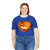 Unisex Jersey Short Sleeve Tee with Pumpkin Print