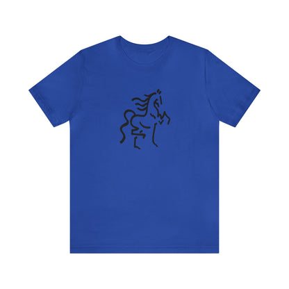 Unisex Jersey Short Sleeve Tee with Horse Print