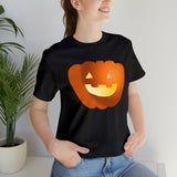 Unisex Jersey Short Sleeve Tee with Pumpkin Print