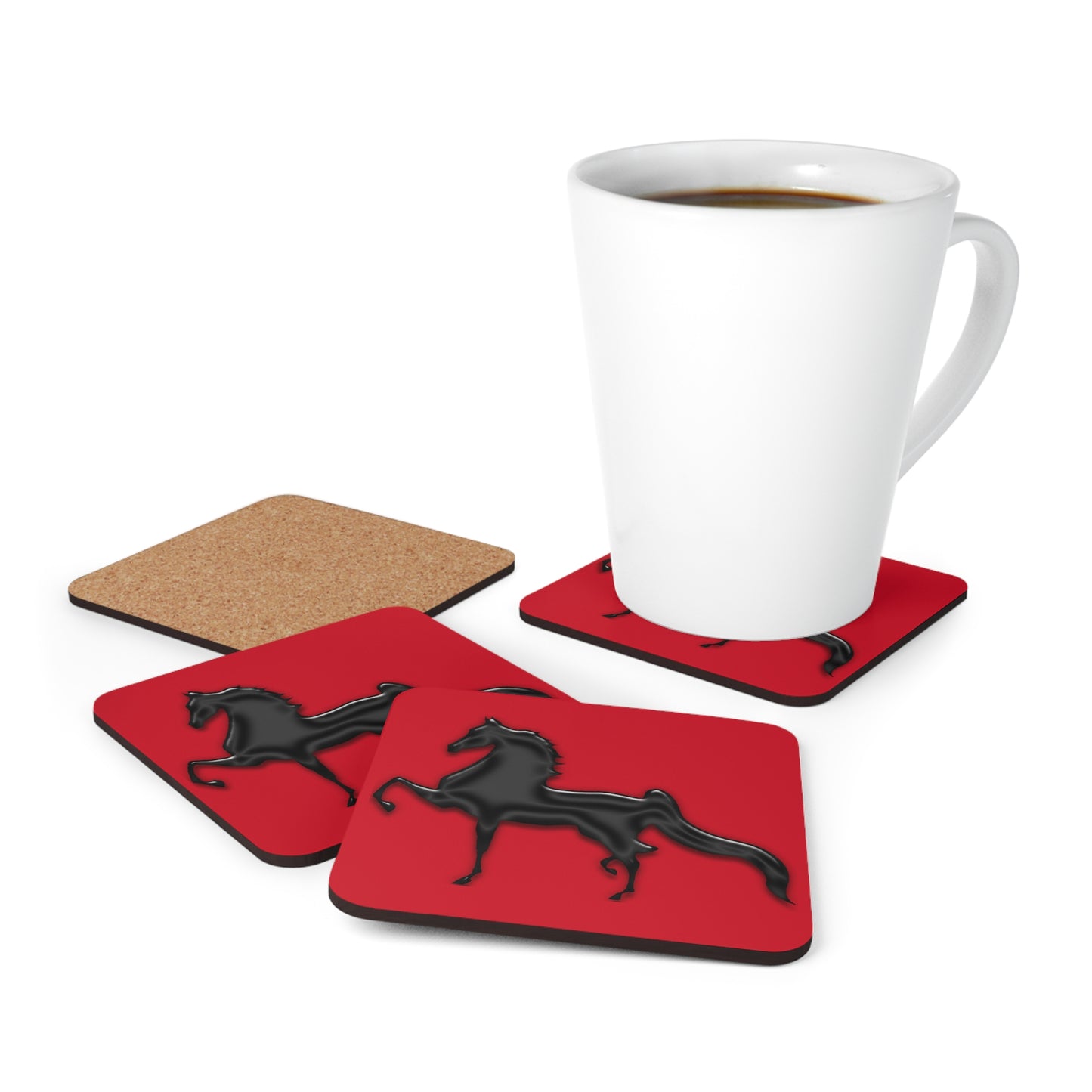 Horse Corkwood Coaster Set