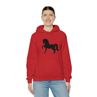 Unisex Heavy Blend™ Hooded Sweatshirt Morgan Horse front Print - AdeleEmbroidery